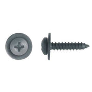 Sheet Metal Screw, #8 x 3/4 in, Black Phosphate Steel Pan Head Phillips Drive, 50 PK