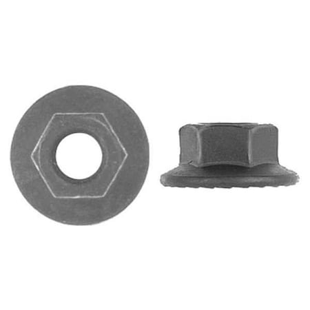 Flange Nut, M6-1.00, Steel, Not Graded, Phosphate, 16 mm Hex Wd, 7 mm Hex Ht, 100 PK