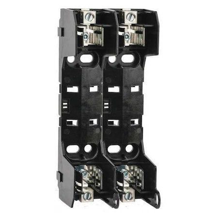 Open Fuse Block, 0 to 30A Amp Range, 600V AC/DC Volt Rating, 2 Poles, Box Lug