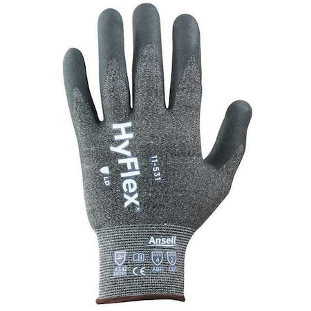 Cut Resistant Coated Gloves, Cut Level A2 ,Dipped ,Nitrile ,Sandy ,8 1 PR
