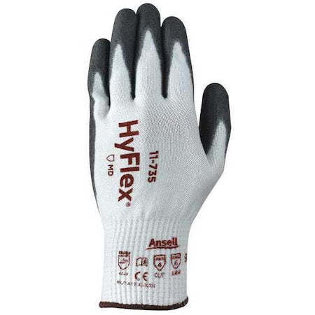Cut-Resistant Coated Gloves, Cut Level A4 ,Dipped ,Polyurethane ,Sandy ,M 1 PR