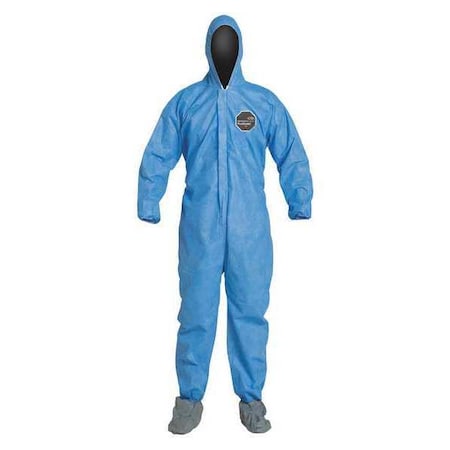 10 Standard Fit Hood. Elastic Wrists. Elastic Waist. Blue. 5X