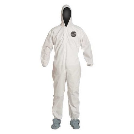 10 Standard Fit Hood. Elastic Wrists. Elastic Waist. White. XL