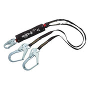 PRO(TM) Pack Shock Absorbing Lanyard, 6 ft. Length, Snap Hook, Steel, 2 Leg(s)