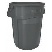 Executive Series 32 gal Round Heavy Duty Plastic Can, Black, None, Plastic, Not Applicable
