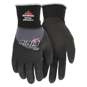 Coated Gloves, Foam Nitrile, Foam, 3/4 Dip, Not Tested Abrasion Level, Gray, M (8) 1 PR