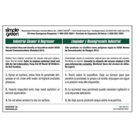Simple Green Secondary Labels, 10 PK
