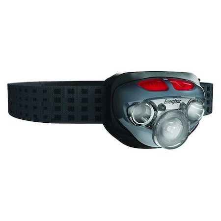 Headlamp, LED, 5 Modes, 400 Lumens, Gray