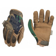 Tactical Glove, Synthetic Leather Palm, 11" Length, Hook-and-Loop Cuff, Full Finger, Tricot Lining