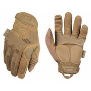 Tactical Glove, Synthetic Leather Palm, 11" Length, Hook-and-Loop Cuff, Full Finger, Tricot Lining