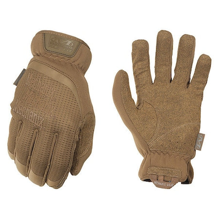 Tactical Glove, Synthetic Leather Palm, 9" Length, Safety Cuff, Full Finger, Tricot Lining, Size L