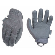 Tactical Glove, Synthetic Leather Palm, 7" Length, Hook-and-Loop Cuff, Full Finger, Tricot Lining