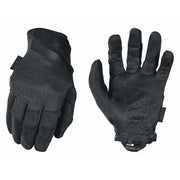 Tactical Glove, AX Suede Palm, 8" Length, Hook-and-Loop Cuff, Full Finger, Tricot Lining, Black