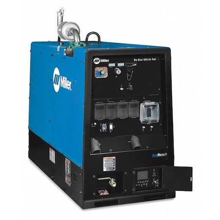 Engine-Driven Welder, Big Blue 600 Air Pak Series, Electric Start, 65.7 hp, Diesel, 27,000 W Peak
