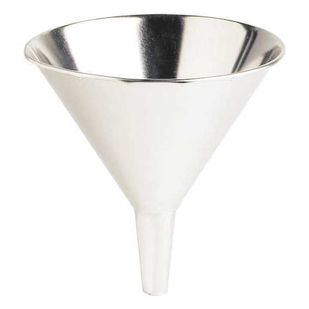 Funnel,56 oz.,Tin,Silver