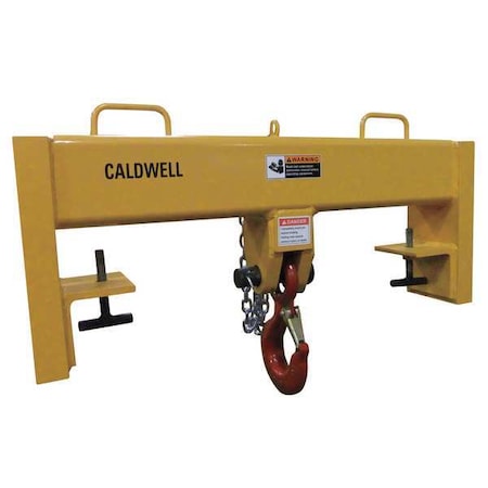 Forklift Beam,Fixed Hook,Cap 30,000 lb