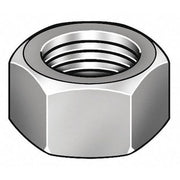 Hex Nut, #10-24, Steel, Not Graded, Zinc Plated, 1/8 in Ht, 100 PK
