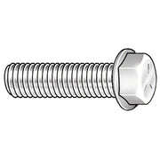 Class 10.9, M6-1.00 Flange Bolt, Plain Steel, 18 mm L, 100 PK