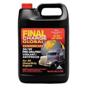 Antifreeze Coolant, Bottle, 1 gal, Ready to Use, Pre-Diluted 50/50, OAT, Ethylene Glycol, Red