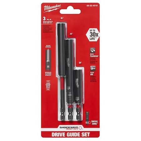SHOCKWAVE 3PC Impact Magnetic Drive Guide Set
