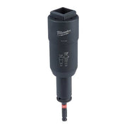 1/2 in Drive 3-in-1 Transmission Utility Socket 1/2 in Size Square Deep Depth, Black Oxide