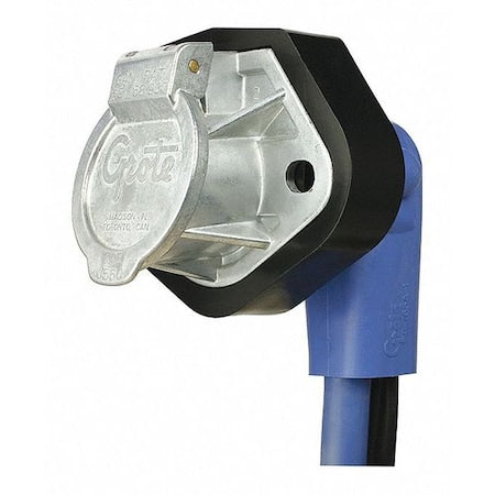 Round Connector Socket,24" L,Blue Color
