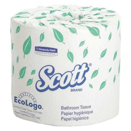 Scott Bathroom Tissue, Standard, 1 Ply, 1210 Sheets, White, 80 PK