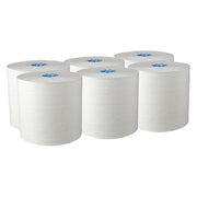 Hard Roll Towels with Absorbency Pockets, for Blue Core Dispensers, White, (900'/Roll, 6 Rolls/Case)
