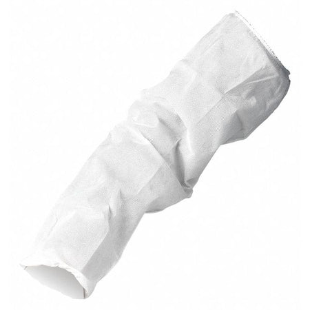 KleenGuard A10 Sleeves, 18 in Length, Serged Seam, White, 200 PK