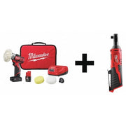 M12 Variable Speed Polisher/Sander Kit + M12 Cordless 3/8" Ratchet