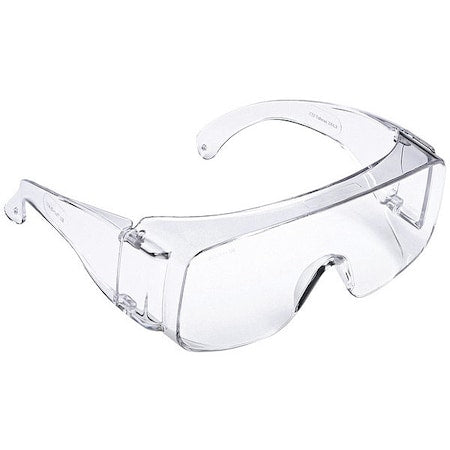 Tour-Guard, Safety Glasses, Uncoated, Gray Lens, Clear Frame, Frameless
