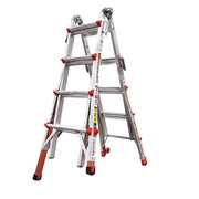 Multipurpose Ladder, 15 ft, Aluminum, 300 lb Load Capacity