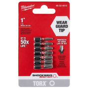 SHOCKWAVE Torx 1 in Insert Bit Set - 7PC
