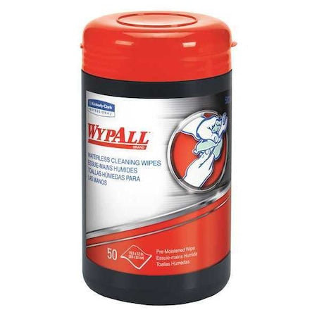 WypAll PowerClean ProScrub Heavy Duty Wet Towels (58310), Dual Action Cleaning, 9.5" x 12", Canister