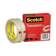 Transparent Tape,1/2 x 2592 In., PK2