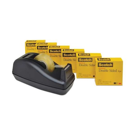Double Sided Tape,1/2 x 900 in.,PK6