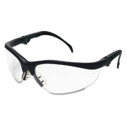 Klondike (KD3), Safety Glasses, Anti-Scratch, Clear Lens, Black Frame, Half Frame