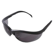 Klondike, Safety Glasses, Anti-Scratch, Gray Lens, Black Frame, Frameless