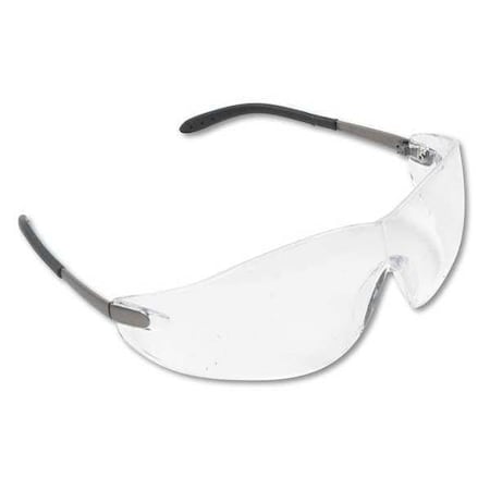 Safety Glasses, Clear Polycarbonate Lens, Scratch-Resistant, 12PK