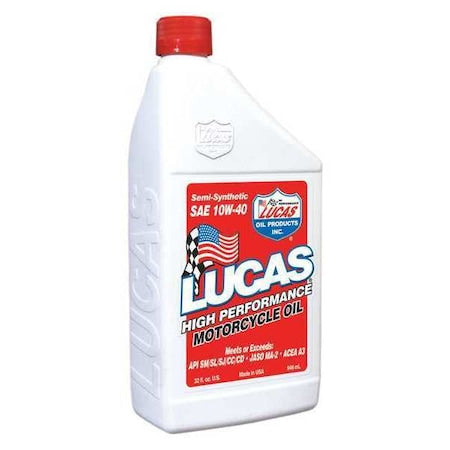 Semi-Synthetic Motorcycle Oil, 32 Oz.