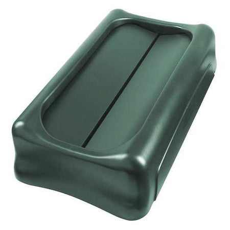 Slim Jim Trash Can Lid, Green, Resin
