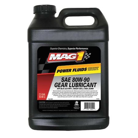 Gear Oil, 2.5 gal, Jug, Brown