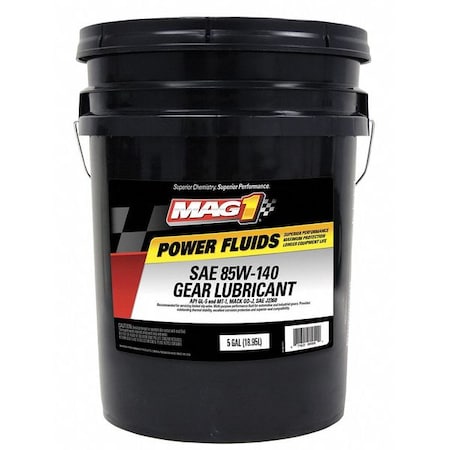 Gear Oil, 5 gal, Pail, Brown