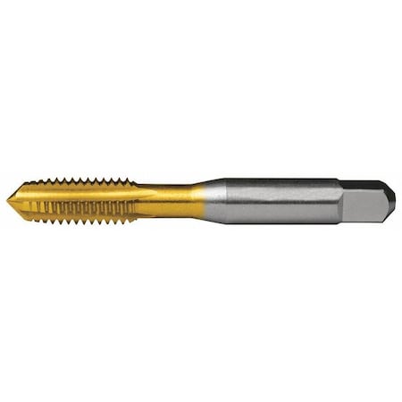 Straight Flute (Hand) Straight Flute Hand Tap, 3/8"-24, Plug, UNF, High Speed Steel, 4