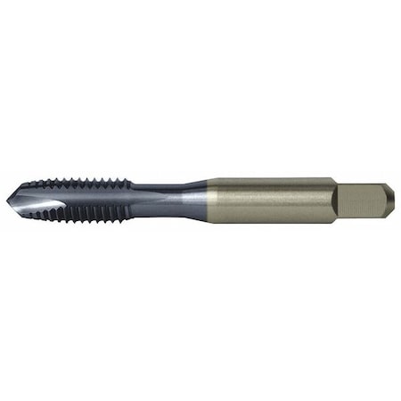 Spiral Point Tap, 1/4"-28, Plug, UNF, 3 Flutes, TiCN