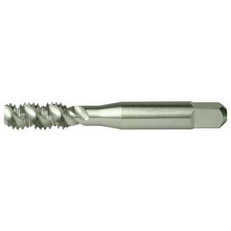 Spiral Flute Tap, M3-0.50, Bottoming, 2 Flutes, Metric