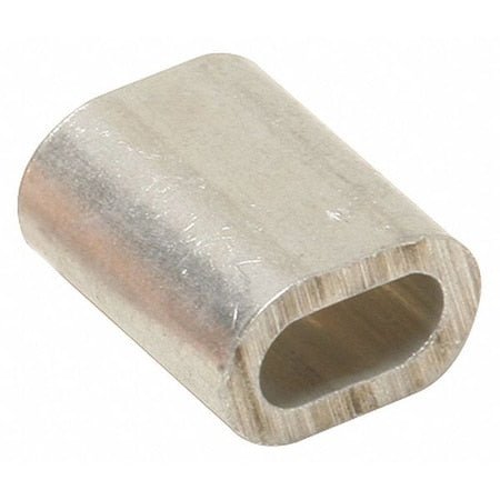 Crimps Ferrules,5/32" L,Silver,PK100