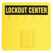 Padlock Station,Black/Yellow,14" H
