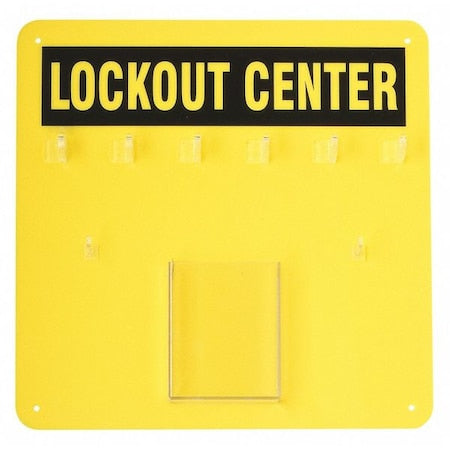 Padlock Station,Black/Yellow,14" H