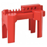 Ball Valve Lockout,Red,4-5/64" H
